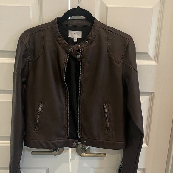 Nordstrom Brown Leather Jacket - Picture 4 of 7